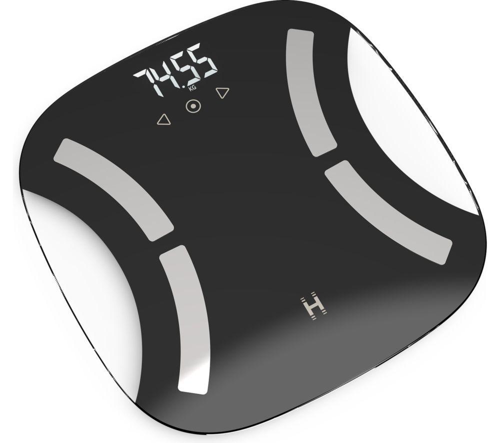 HOMEDICS Essentials Analyser Bathroom Scales - Black & Silver image number 2 of 3