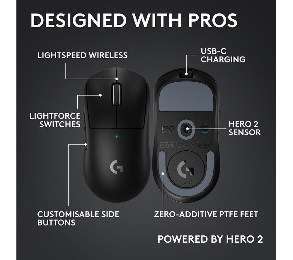 Buy LOGITECH PRO X Superlight 2C Wireless Optical Gaming Mouse