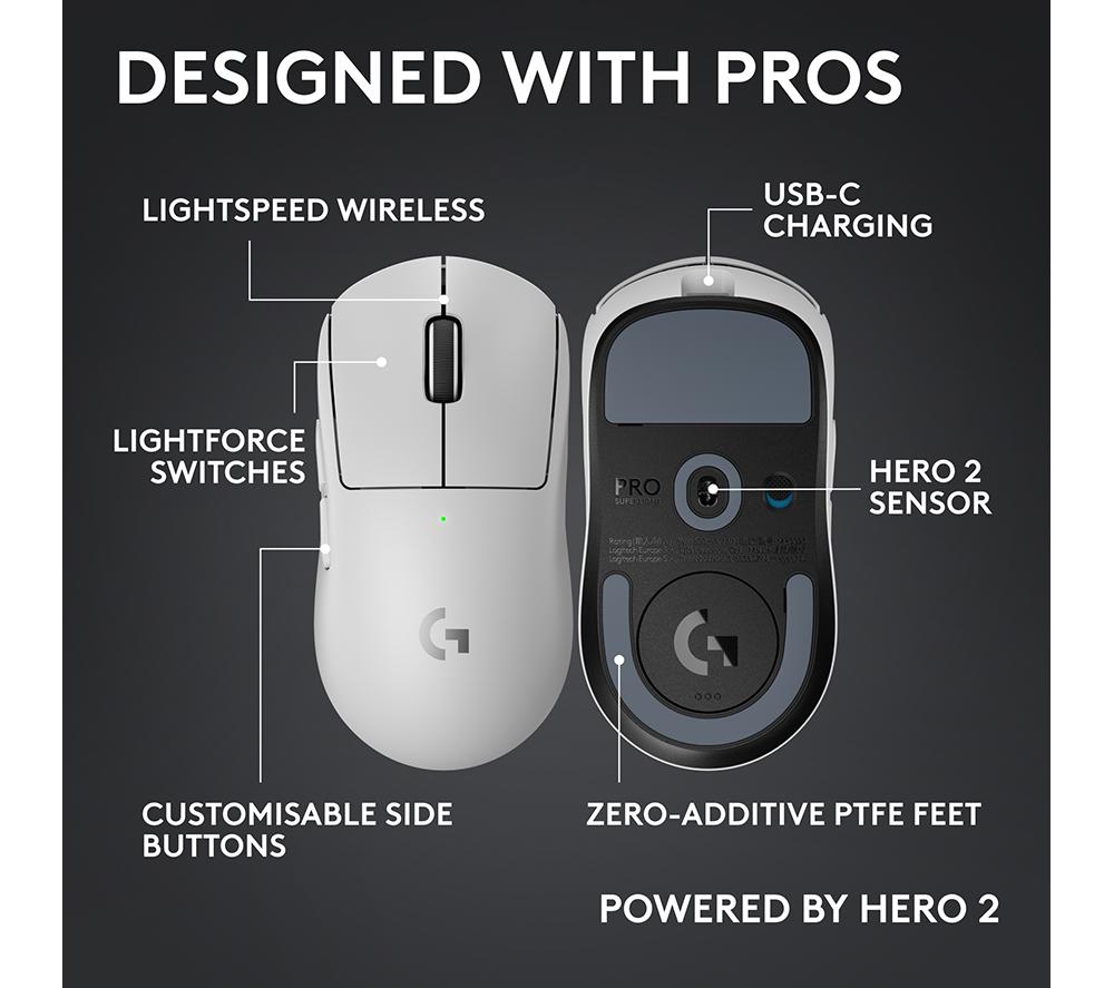 Buy LOGITECH PRO X Superlight 2C Wireless Optical Gaming Mouse