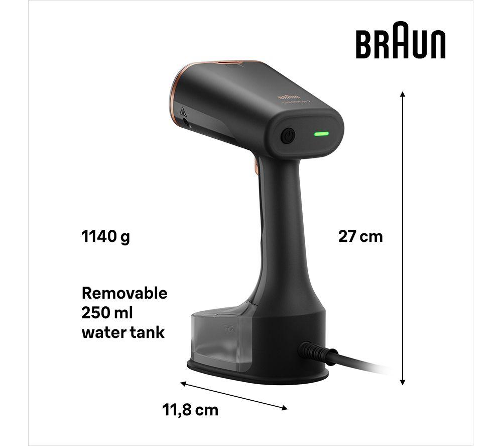 BRAUN Quickstyle 7 GS7077 Clothes Steamer - Black & Gold image number 2 of 7