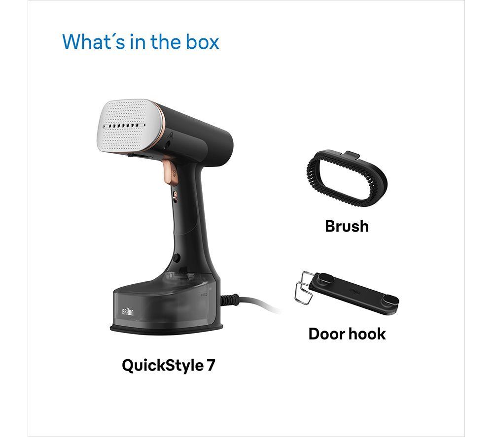 BRAUN Quickstyle 7 GS7077 Clothes Steamer - Black & Gold image number 7 of 7