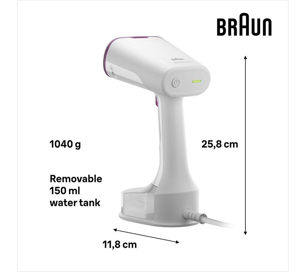 BRAUN Quickstyle 5 GS5011 Clothes Steamer - White & Purple image number 3 of 7