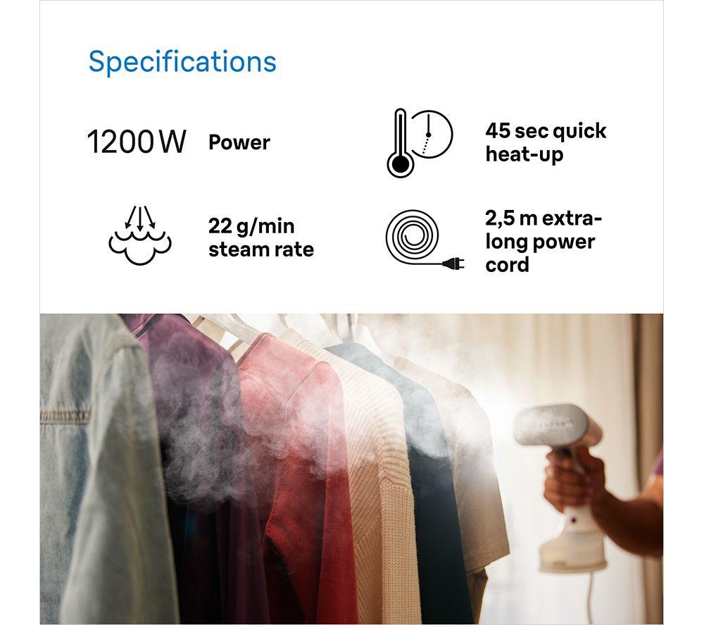 BRAUN Quickstyle 5 GS5011 Clothes Steamer - White & Purple image number 4 of 7