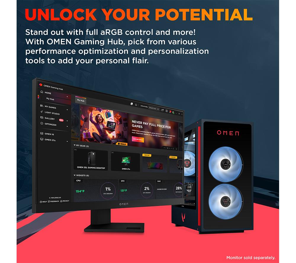 HP OMEN 35L VALORANT Limited Edition Gaming PC - Intel&reg; Core&trade; i7, RTX 5060, 1 TB SSD image number 7 of 30