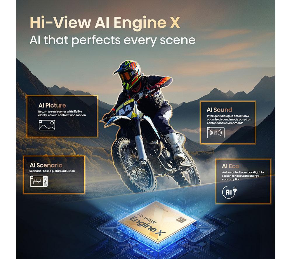 HISENSE UX 116" Tri-Chroma RGB Mini LED Smart AI TV with Freely - 116UXQTUK image number 5 of 12