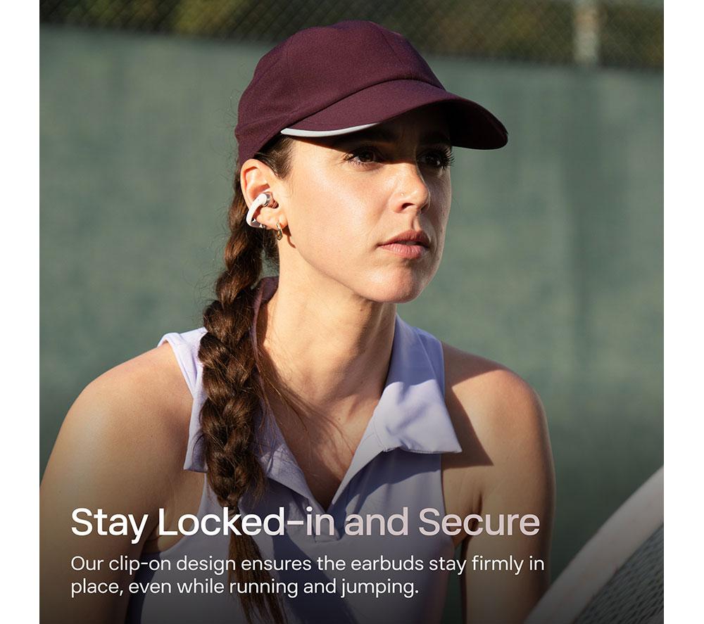 SHOKZ OpenDots ONE Wireless Bluetooth Earbuds - Grey image number 4 of 9