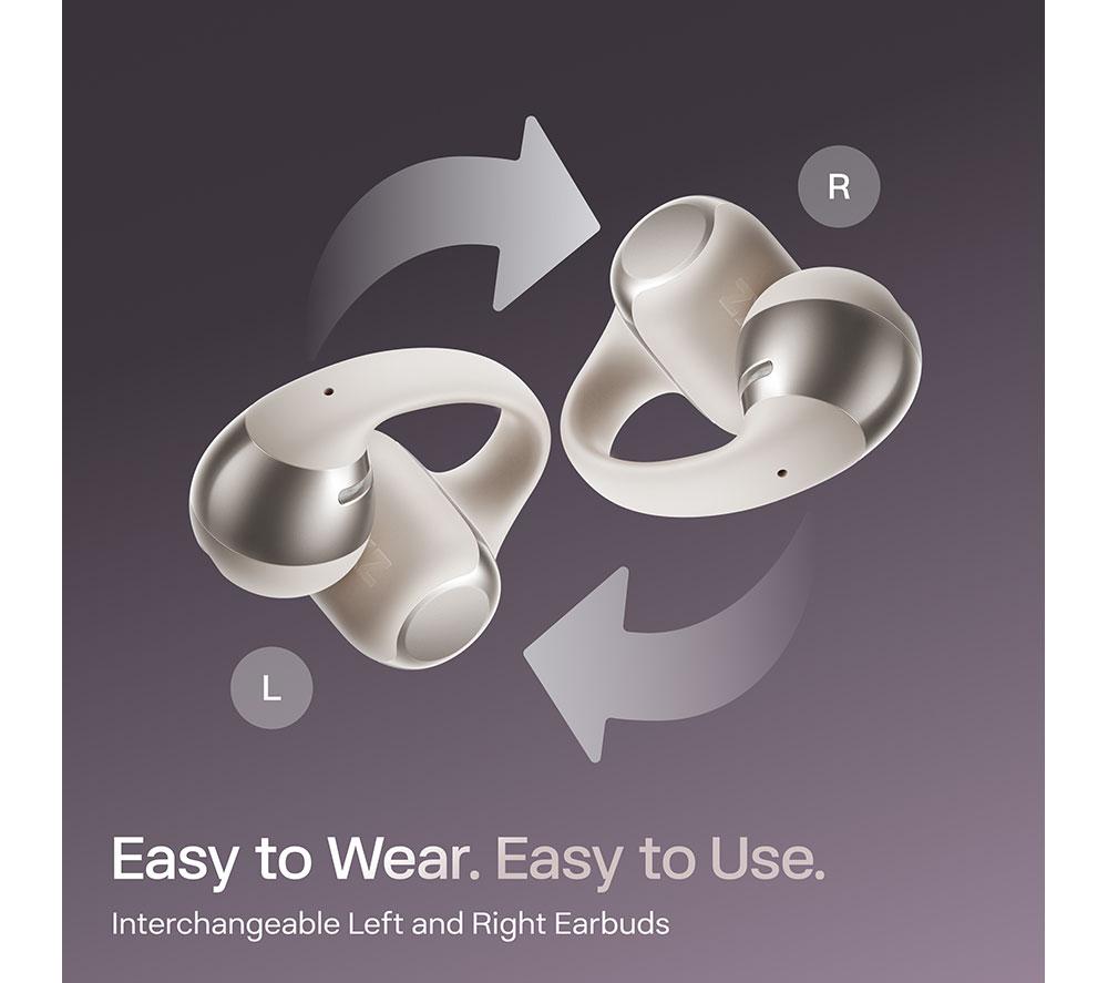 SHOKZ OpenDots ONE Wireless Bluetooth Earbuds - Grey image number 7 of 9