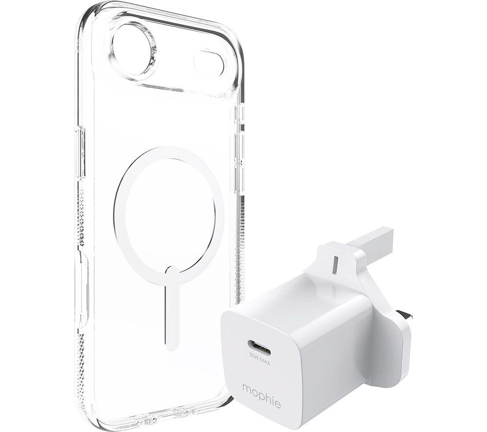 ZAGG Crystal Palace Snap iPhone Air Clear Case & Mophie 30 W USB Type-C Wall Charger Bundle image number 3 of 3