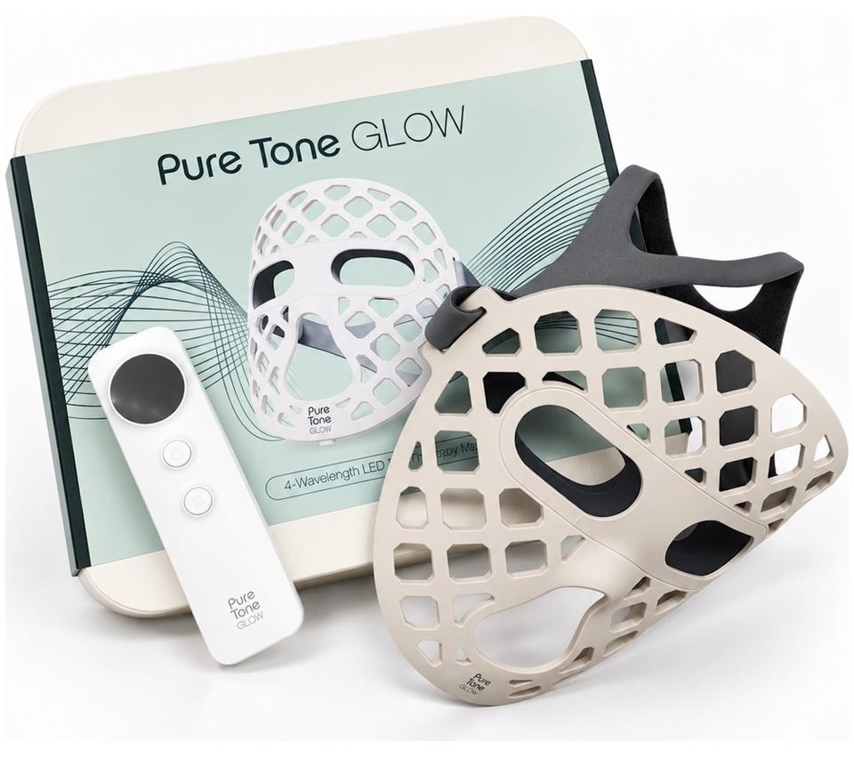 PURE TONE Glow Kimberley Walsh LED Face Mask - White
