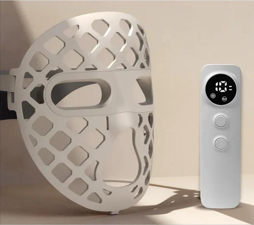 PURE TONE Glow LED Light Therapy Face Mask - White image number 3 of 4
