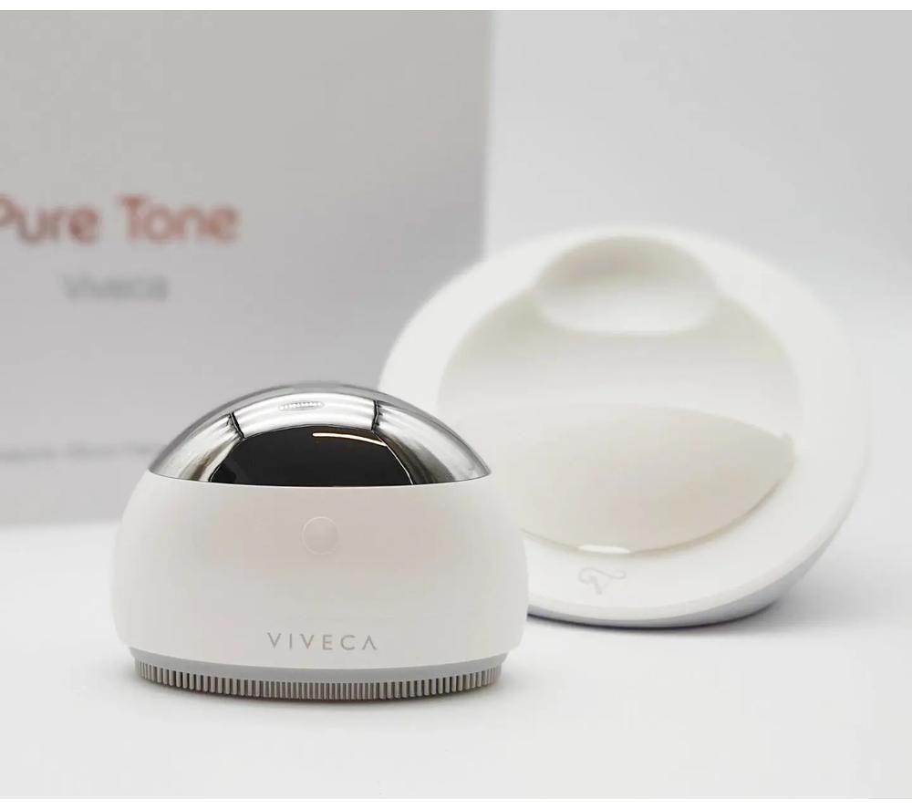 PURE TONE Viveca Ultrasonic Facial Cleansing Brush - White image number 7 of 8
