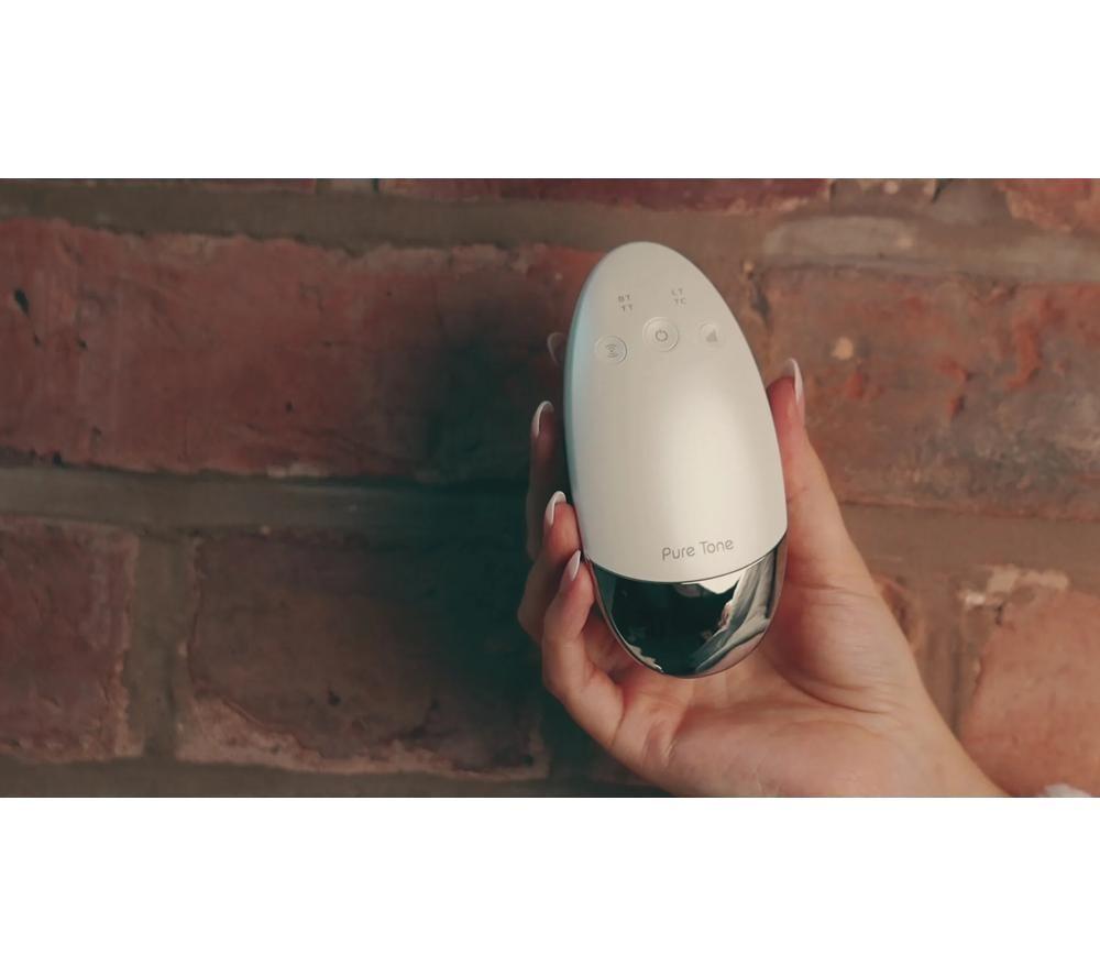 PURE TONE Radiance Pod 7-in-1 Skin Lifting & Tightening Tool - White & Silver image number 4 of 5