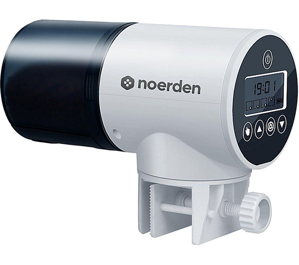 NOERDEN Bubbly Automatic Fish Feeder - White & Black, White,Black