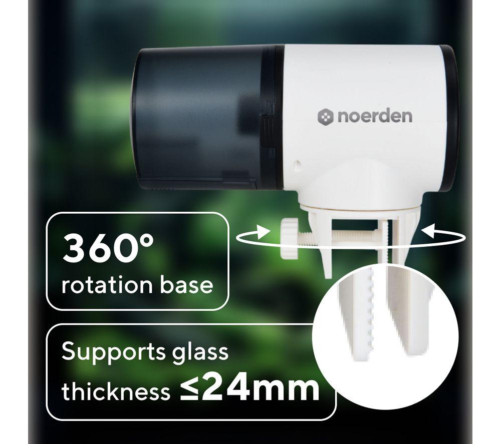 NOERDEN Bubbly Automatic Fish Feeder - White & Black image number 4 of 5