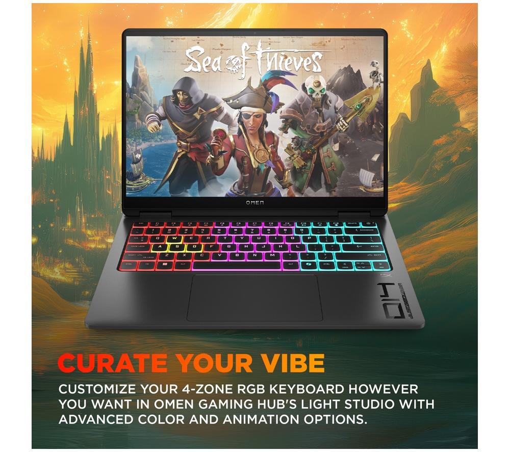 HP OMEN Transcend 14-fb1505na 14" Gaming Laptop - Intel&reg; Core&trade; Ultra 7, RTX 5060, 1 TB SSD image number 6 of 27