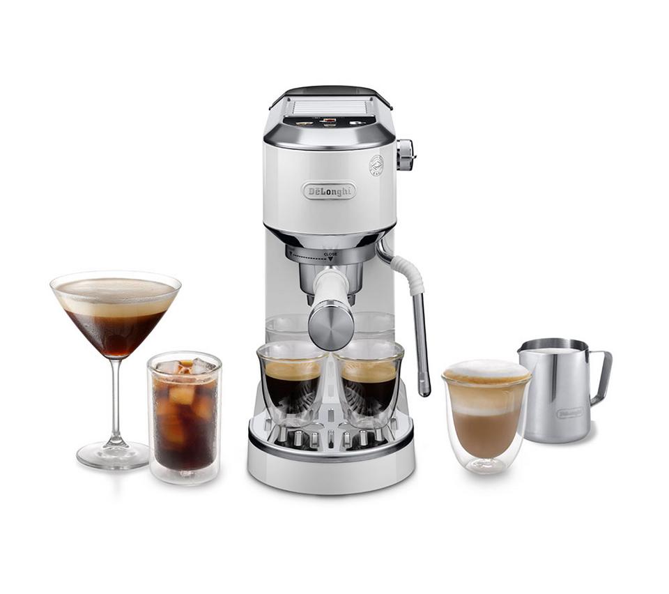 DELONGHI Dedica Duo EC890.W Coffee Machine - White