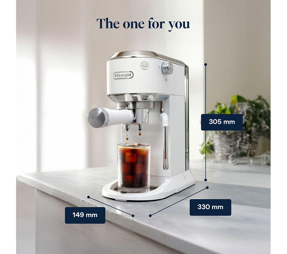 DELONGHI Dedica Duo EC890.W Coffee Machine - White image number 6 of 12