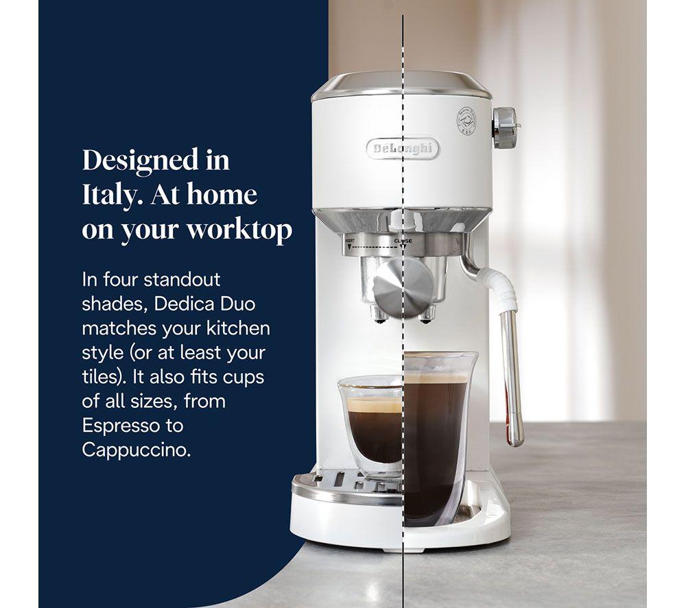 DELONGHI Dedica Duo EC890.W Coffee Machine - White image number 10 of 12