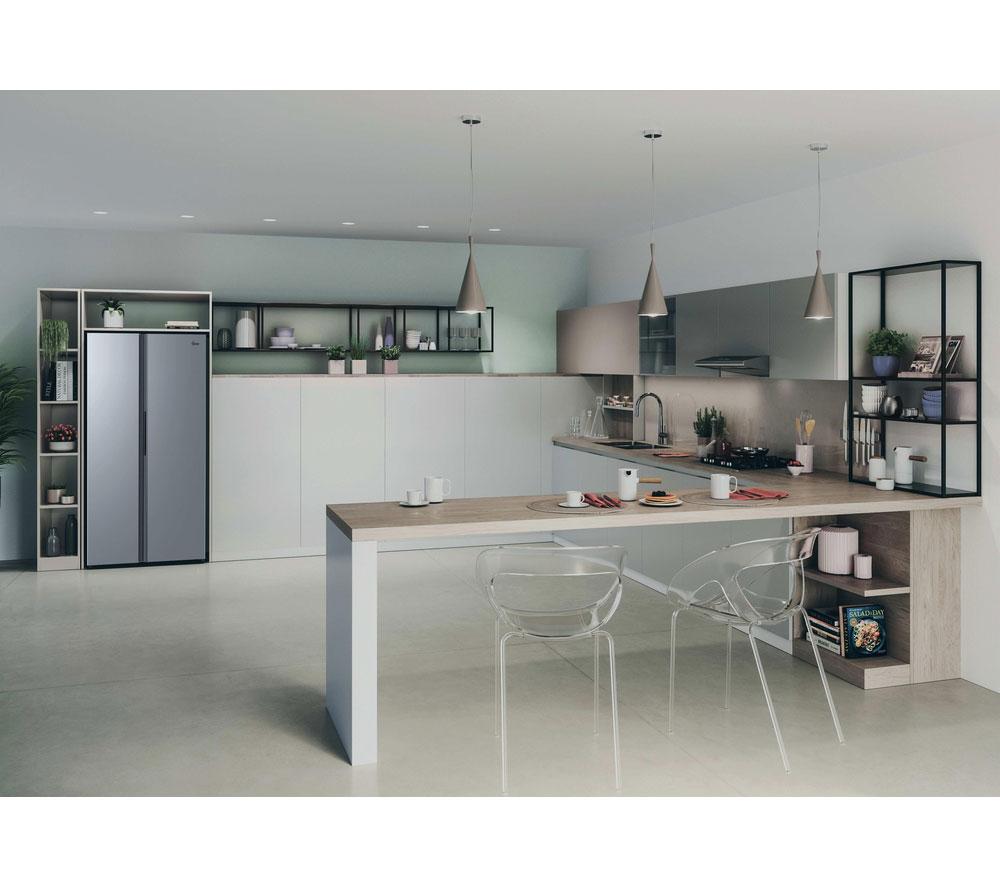 HOOVER H-FRIDGE 700 Maxi HONSQ2T918EXK American-Style Fridge Freezer - Silver image number 8 of 8