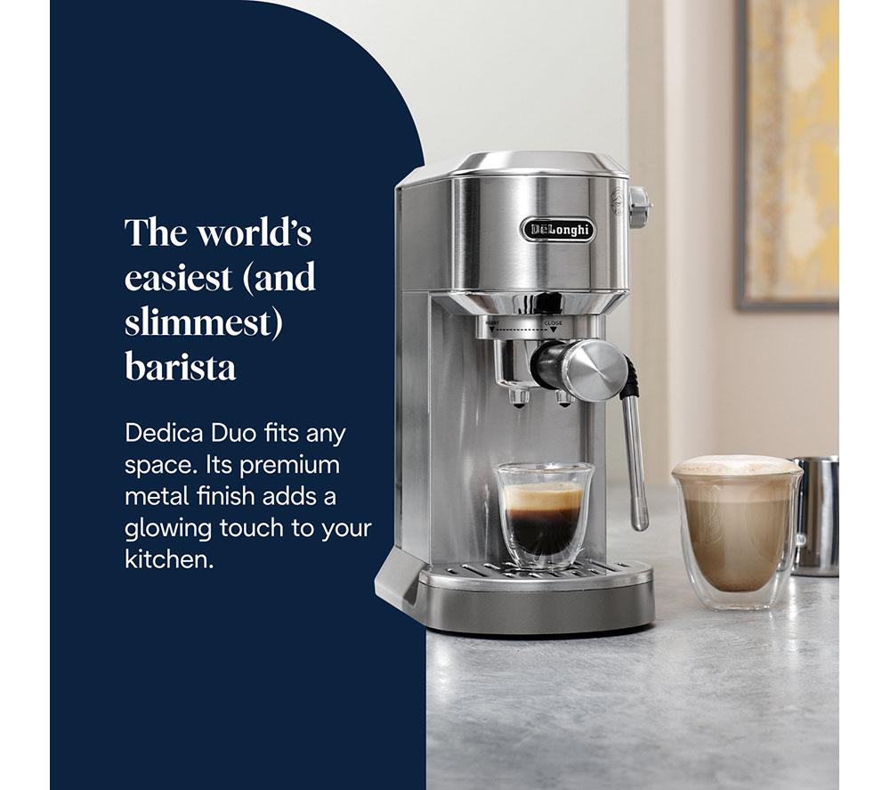 DELONGHI Dedica Duo EC890.M Coffee Machine - Metal image number 3 of 9