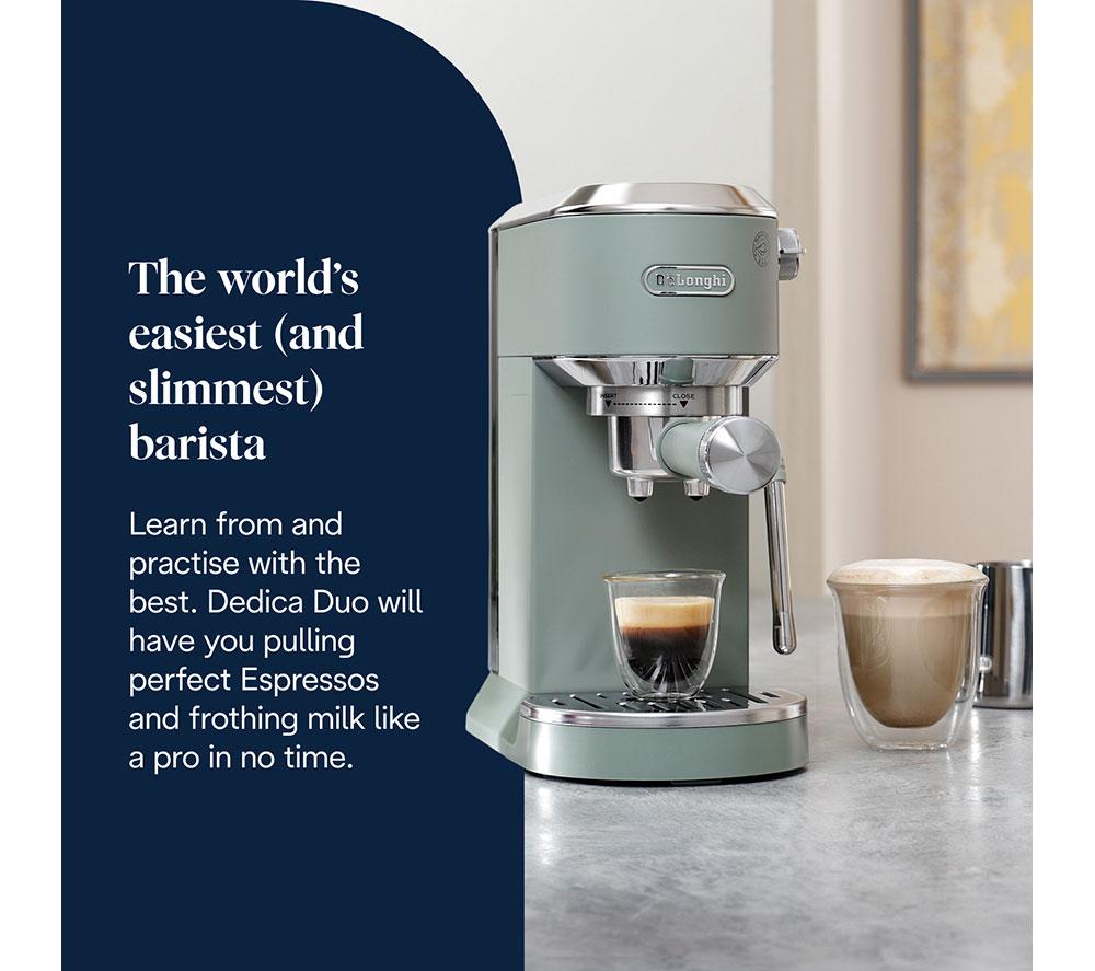 DELONGHI Dedica Duo EC890.GR Coffee Machine - Green image number 3 of 9