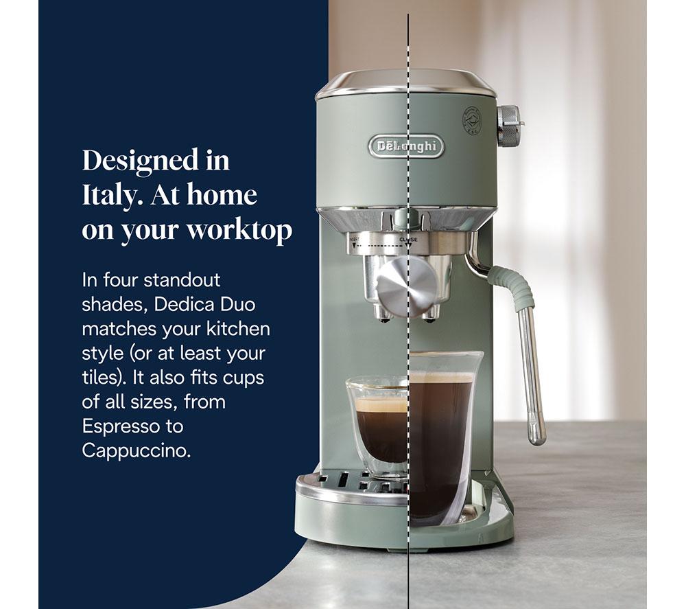 DELONGHI Dedica Duo EC890.GR Coffee Machine - Green image number 6 of 9