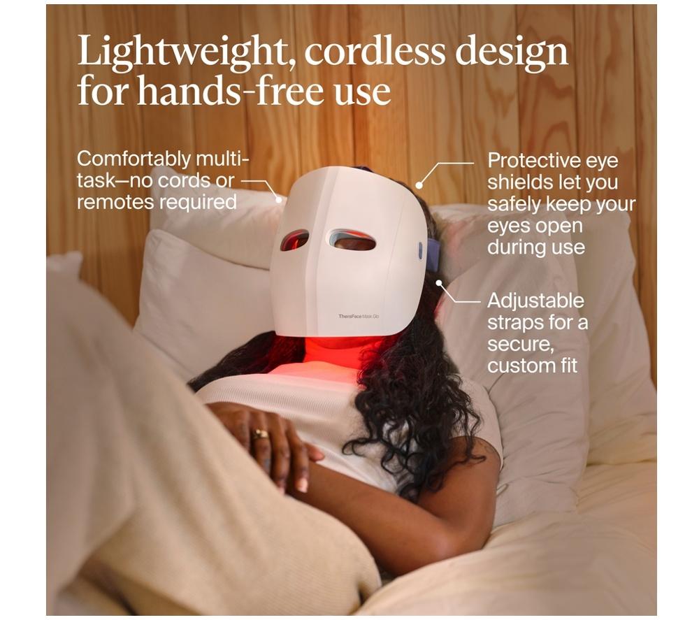 THERABODY Mask Glo LED Face Mask - White image number 7 of 12