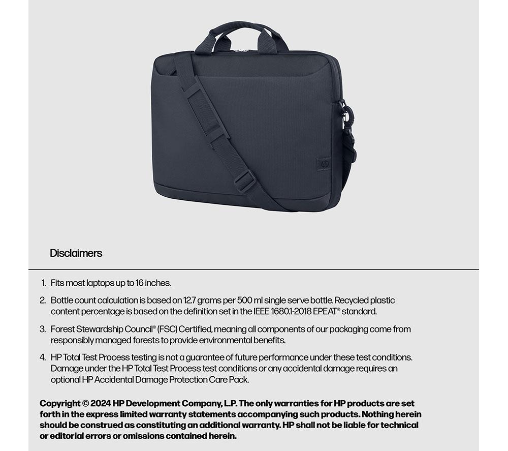 HP Everyday 16" Laptop Briefcase - Odyssey Grey image number 6 of 10