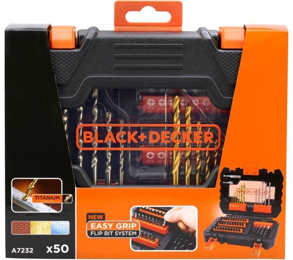 BLACK + DECKER A7232-XJ 50-Piece Drill Bit Set - Black image number 4 of 4