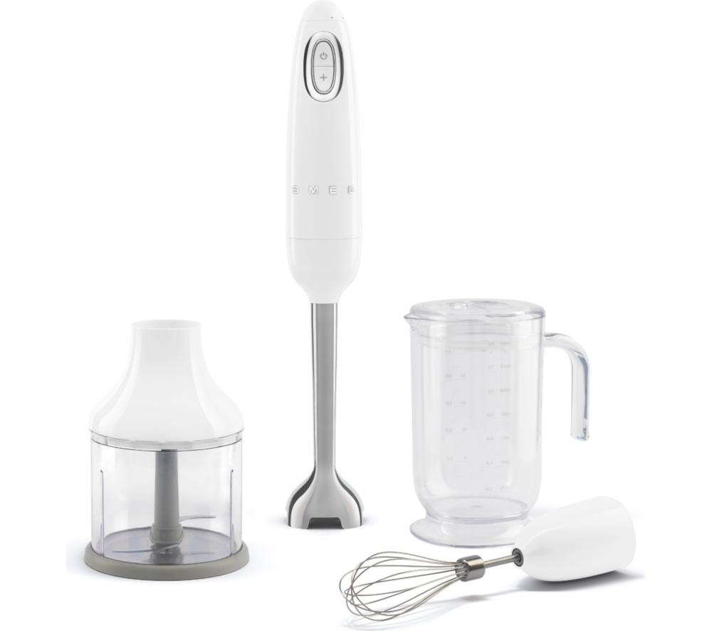Smeg Hbf03whuk Hand Blender With Accessories - White, White