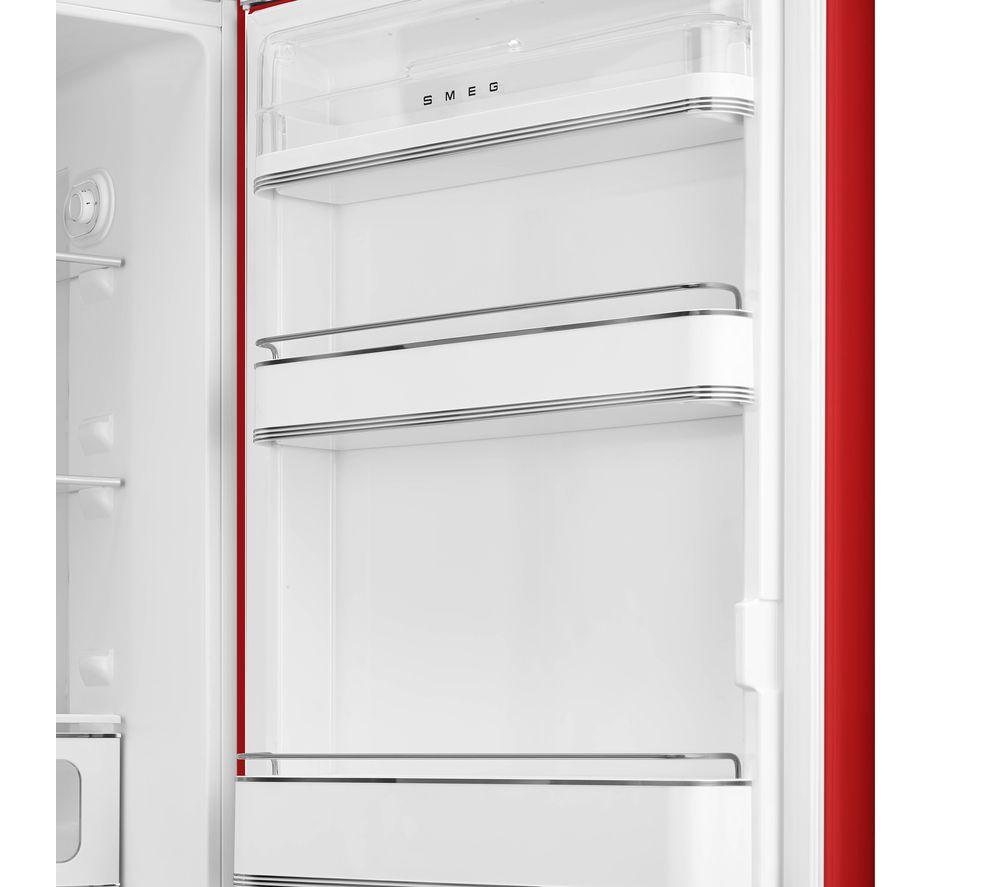 SMEG Retro FAB30RRD6UK Retro 80/20 Fridge Freezer - Red image number 5 of 6