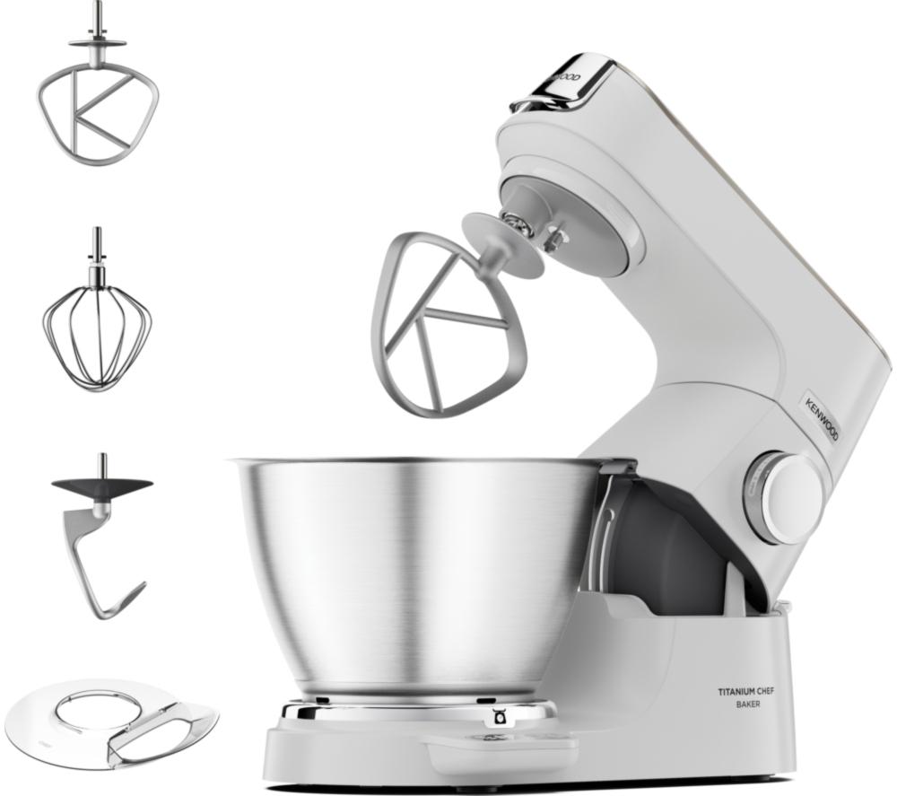 KENWOOD Titanium Chef Baker KVC65.001WH Stand Mixer - White