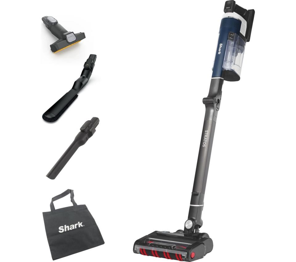 SHARK Stratos Anti Hair Wrap Plus with Pet Tool IZ411UKT Cordless Vacuum Cleaner - Deep Navy