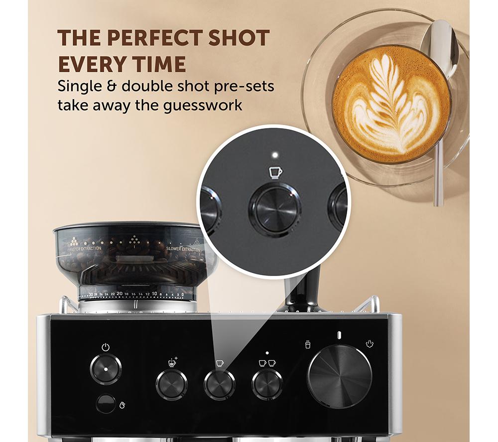 BREVILLE Barista Classic VCF186 Bean to Cup Coffee Machine - Stainless Steel image number 4 of 7