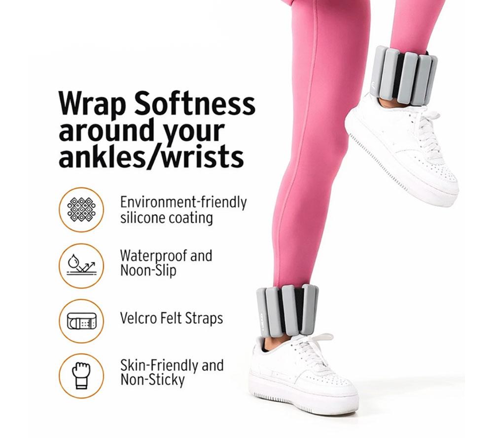 HEAD Wrist & Ankle Bangles 2 x 1 kg - Grey image number 5 of 5