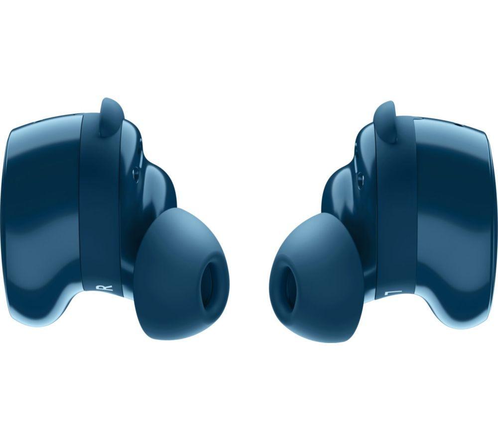 BOSE QuietComfort Wireless Bluetooth Noise-Cancelling Earbuds - Twilight Blue image number 2 of 4