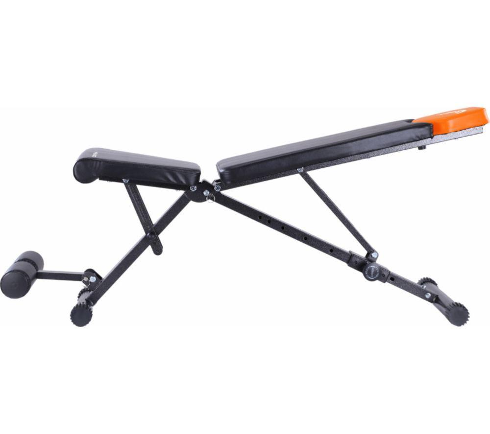HEAD HA369 Foldable Fitness Bench - Black & Orange image number 4 of 4