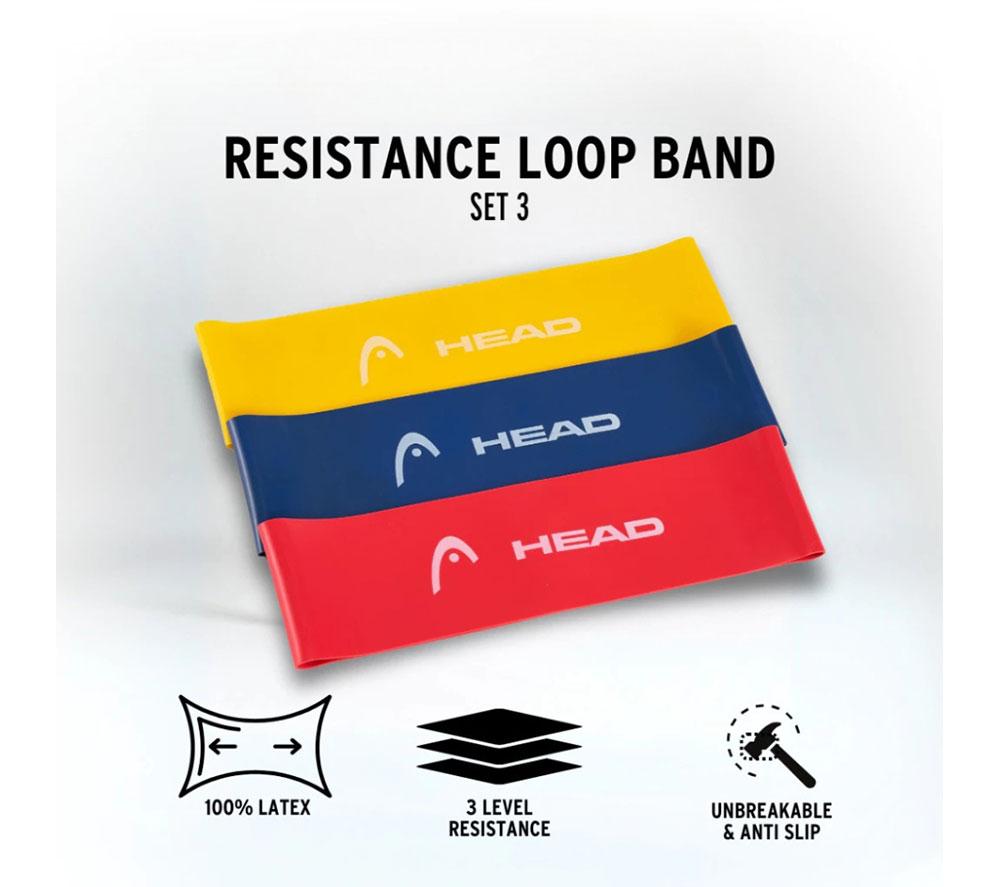HEAD Elastic Resistance Band - Pack of 3 image number 5 of 7