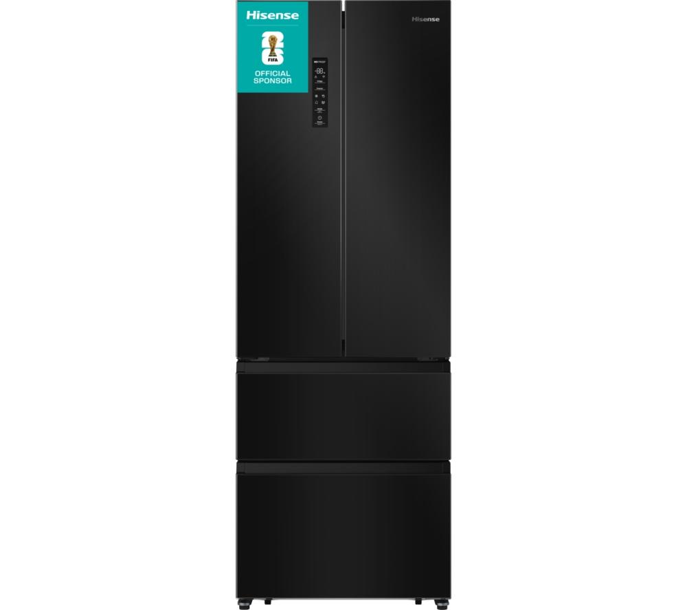 HISENSE PureFlat RF632N4AFE2 Fridge Freezer – Black Stainless Steel, Stainless Steel