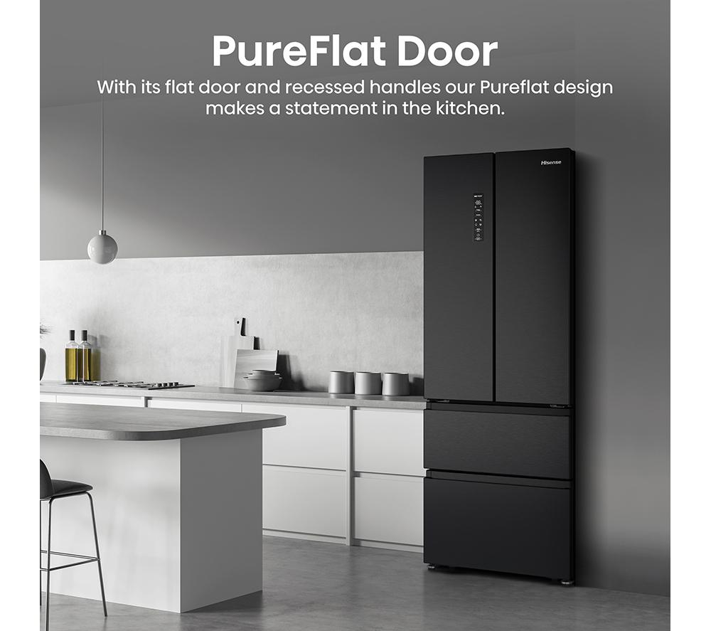 HISENSE PureFlat RF632N4AFE2 Fridge Freezer - Black Stainless Steel image number 8 of 13