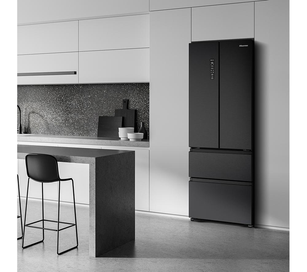 HISENSE PureFlat RF632N4AFE2 Fridge Freezer - Black Stainless Steel image number 9 of 13