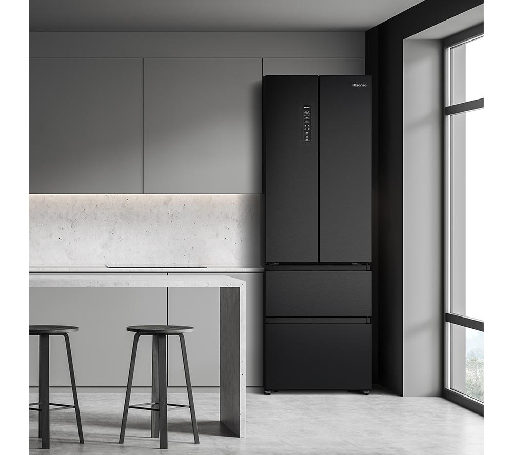 HISENSE PureFlat RF632N4AFE2 Fridge Freezer - Black Stainless Steel image number 11 of 13