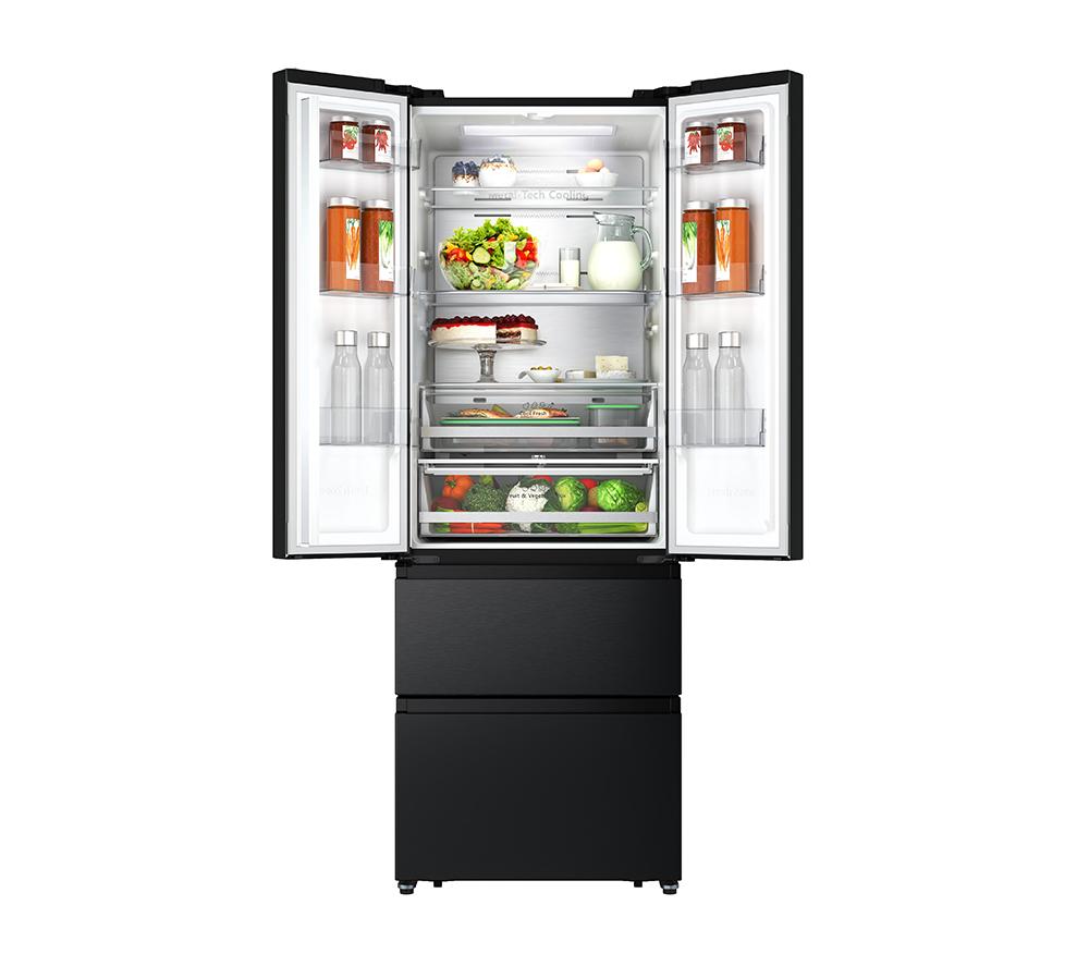 HISENSE PureFlat RF632N4AFE2 Fridge Freezer - Black Stainless Steel image number 13 of 13