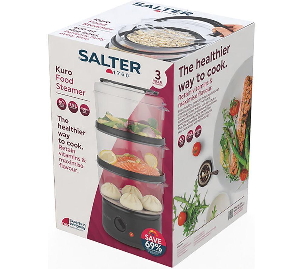 SALTER Kuro EK6351MBLK Steamer - Black image number 2 of 3