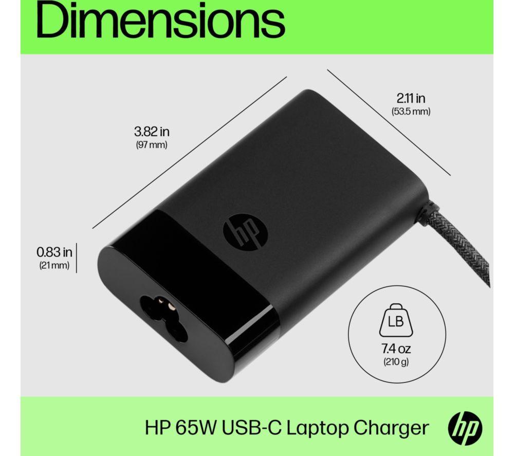 HP 65 W Universal USB Type-C Laptop Charger - 1.8 m image number 5 of 5