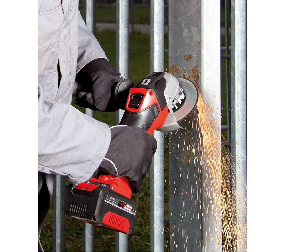 EINHELL TC-AG 18/115 Li-Solo Cordless Angle Grinder - Black & Red image number 2 of 10