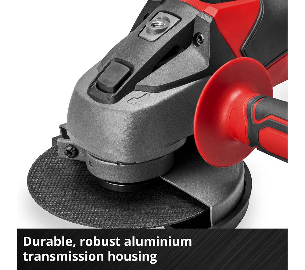 EINHELL TC-AG 18/115 Li-Solo Cordless Angle Grinder - Black & Red image number 8 of 10