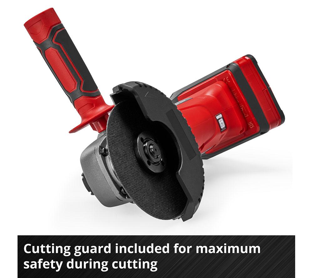 EINHELL TC-AG 18/115 Li-Solo Cordless Angle Grinder - Black & Red image number 9 of 10