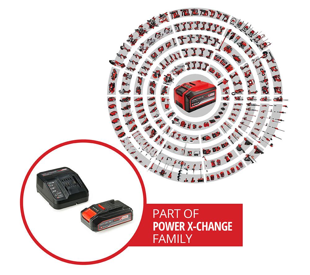 EINHELL 18 V 2.5 Ah Battery & Charger PXC Starter Kit image number 3 of 11
