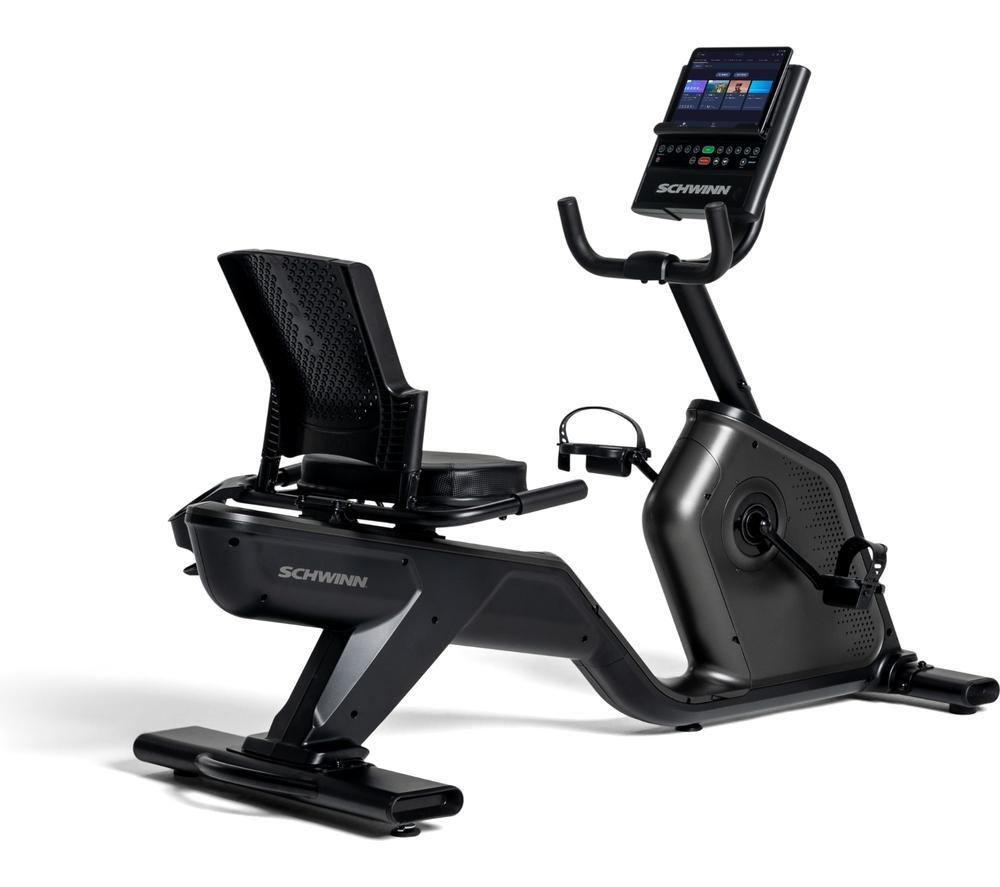 Schwinn 590R Smart Bluetooth Recumbent Exercise Bike - Black & Grey, Silver/Grey,Black